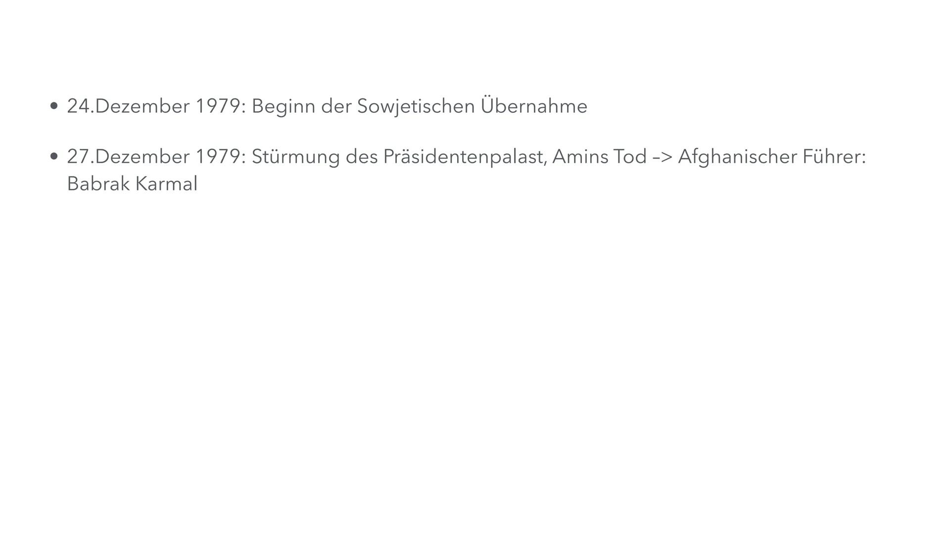 Afghanistan Krieg
(1979-1989) Inhaltsverzeichnis
• Allgemeine Informationen
• Historischer Hintergrund/Ausgang
• Kriegsverlauf
• Kriegsende