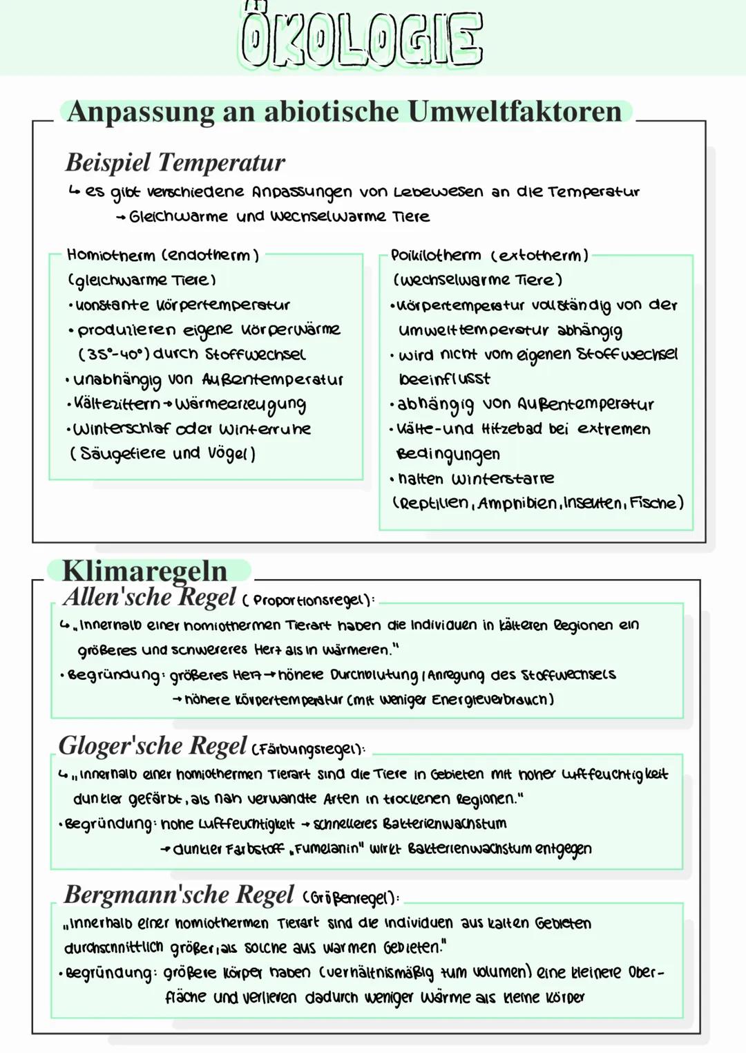--- OCR Start ---
ÖKOLOGIE
Grundbegriffe
Okologie
Organismus
Individuum
Population
Art
Biotop
Wechselwirkung zwischen Organsismen und ihrer
