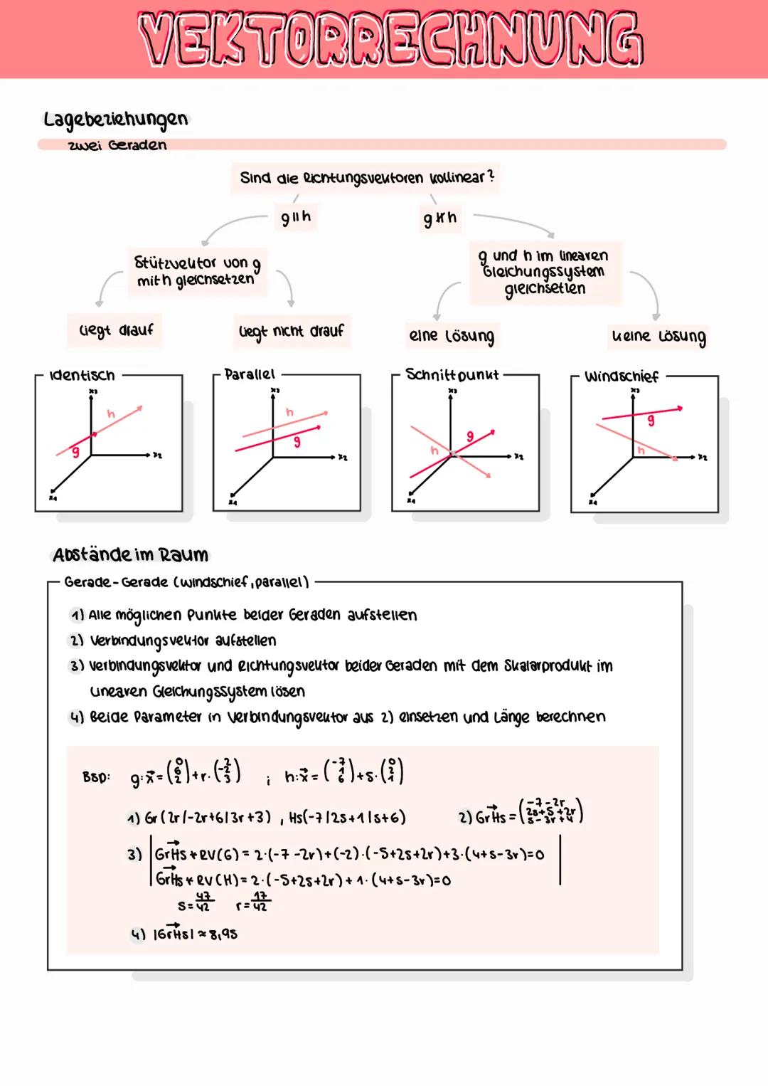 ## VEKTORRECHNUNG
A(a1,a2,a3)
Koordinaten
## Vektor berechnen
$\vec{AB} = \begin{pmatrix} b_1 - a_1\\b_2 - a_2\\b_3 - a_3 \end{pmatrix}$ →