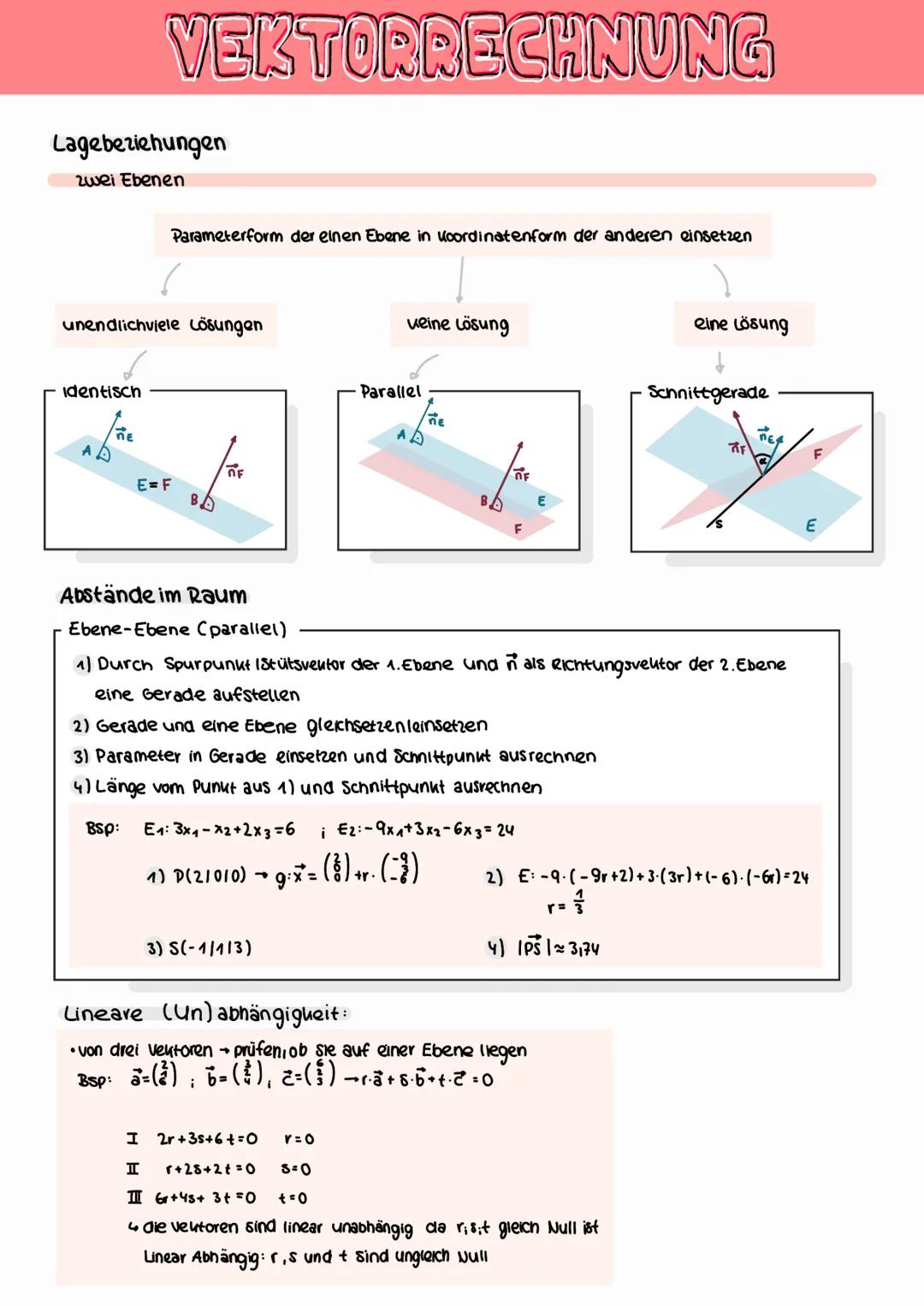 ## VEKTORRECHNUNG
A(a1,a2,a3)
Koordinaten
## Vektor berechnen
$\vec{AB} = \begin{pmatrix} b_1 - a_1\\b_2 - a_2\\b_3 - a_3 \end{pmatrix}$ →