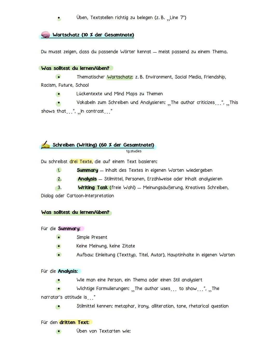 --- OCR Start ---
ZP10 Englisch-Überblick & Lernzettel-
Plan
Was ist die ZP10 Englisch überhaupt?
tg.studies
Die Zentrale Prüfung 10 (ZP10)