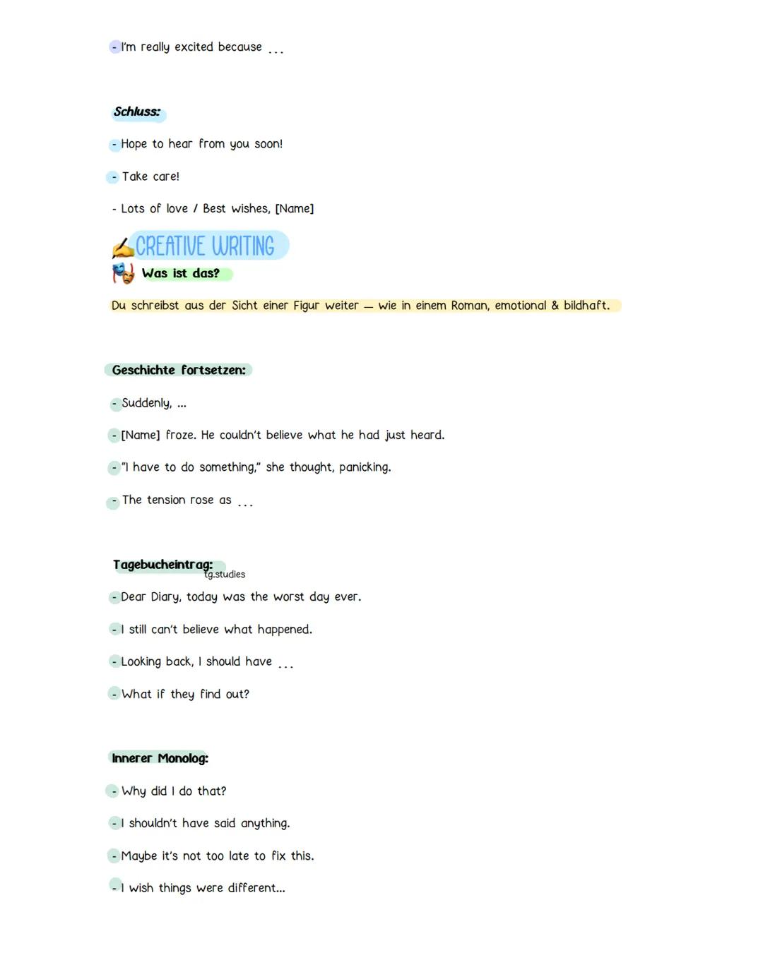 ++COMMENT
Was ist das?
tg.studies
Du gibst deine Meinung zu einer Aussage oder einem Thema ab — meist klar PRO oder CONTRA.
Du brauchst gute