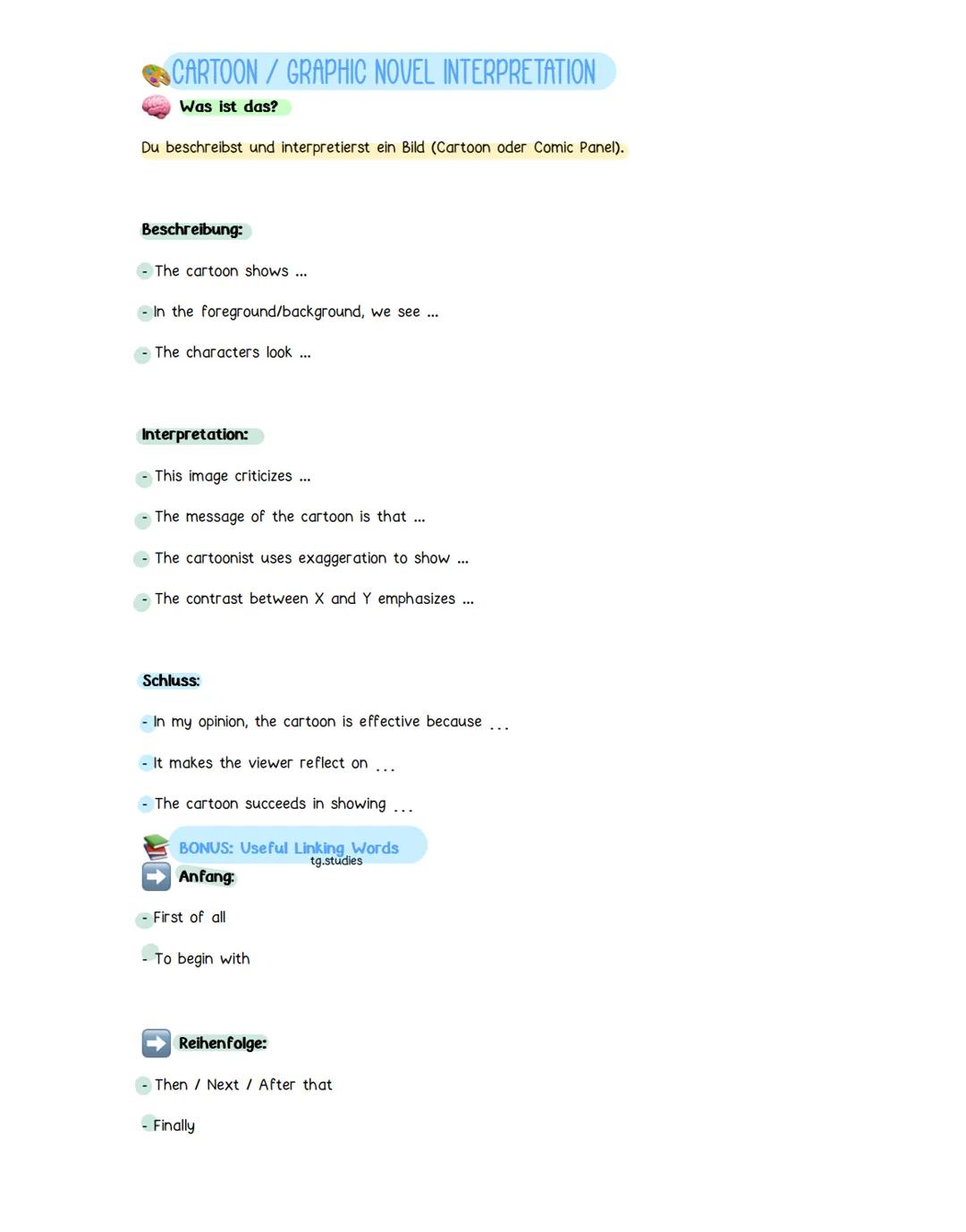 ++COMMENT
Was ist das?
tg.studies
Du gibst deine Meinung zu einer Aussage oder einem Thema ab — meist klar PRO oder CONTRA.
Du brauchst gute