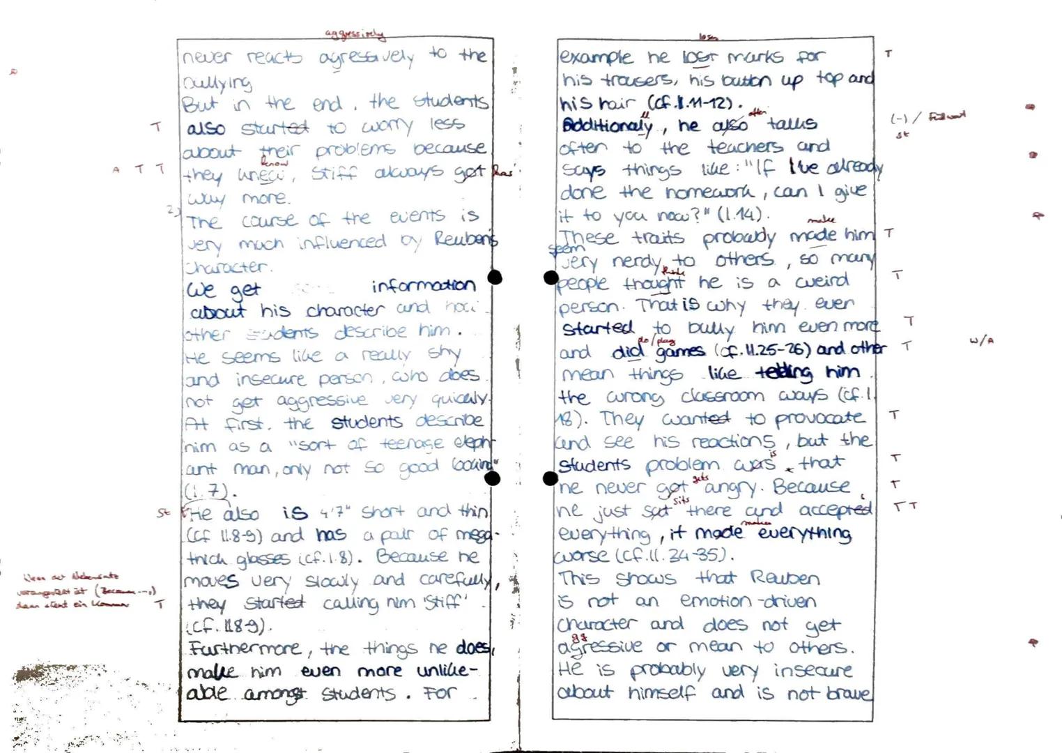 ! 
Fach
Nam
Datu
1
English Exam 1.
The excerpt of the short story
"Stiff is Ugly and has got Fleas",
written by Pete Johnson, is henne est e