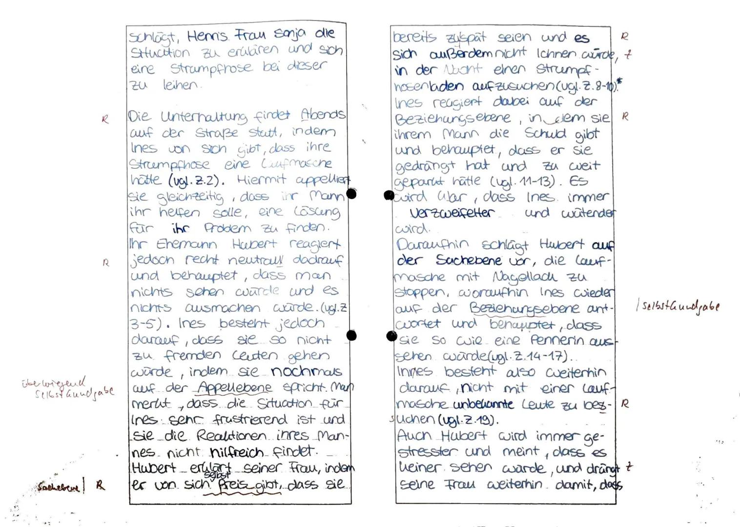 # Bogen Nr. 1
# Klausur Nr. 1
In dem Textauszug von 
*Drei mal Leben* von Yasmina Reza, erschienen 2000, geht es um einen Konflikt zwische