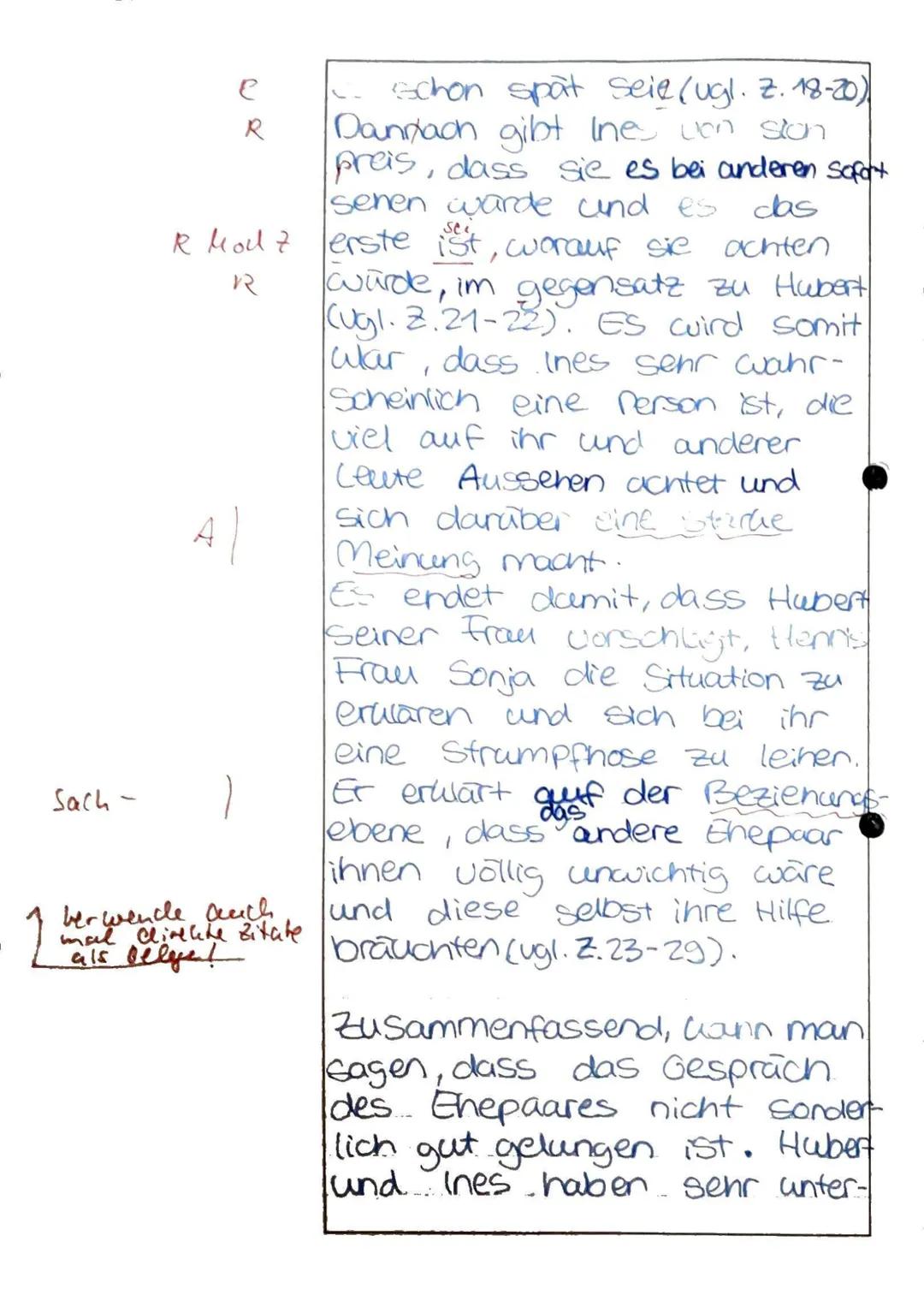 # Bogen Nr. 1
# Klausur Nr. 1
In dem Textauszug von 
*Drei mal Leben* von Yasmina Reza, erschienen 2000, geht es um einen Konflikt zwische