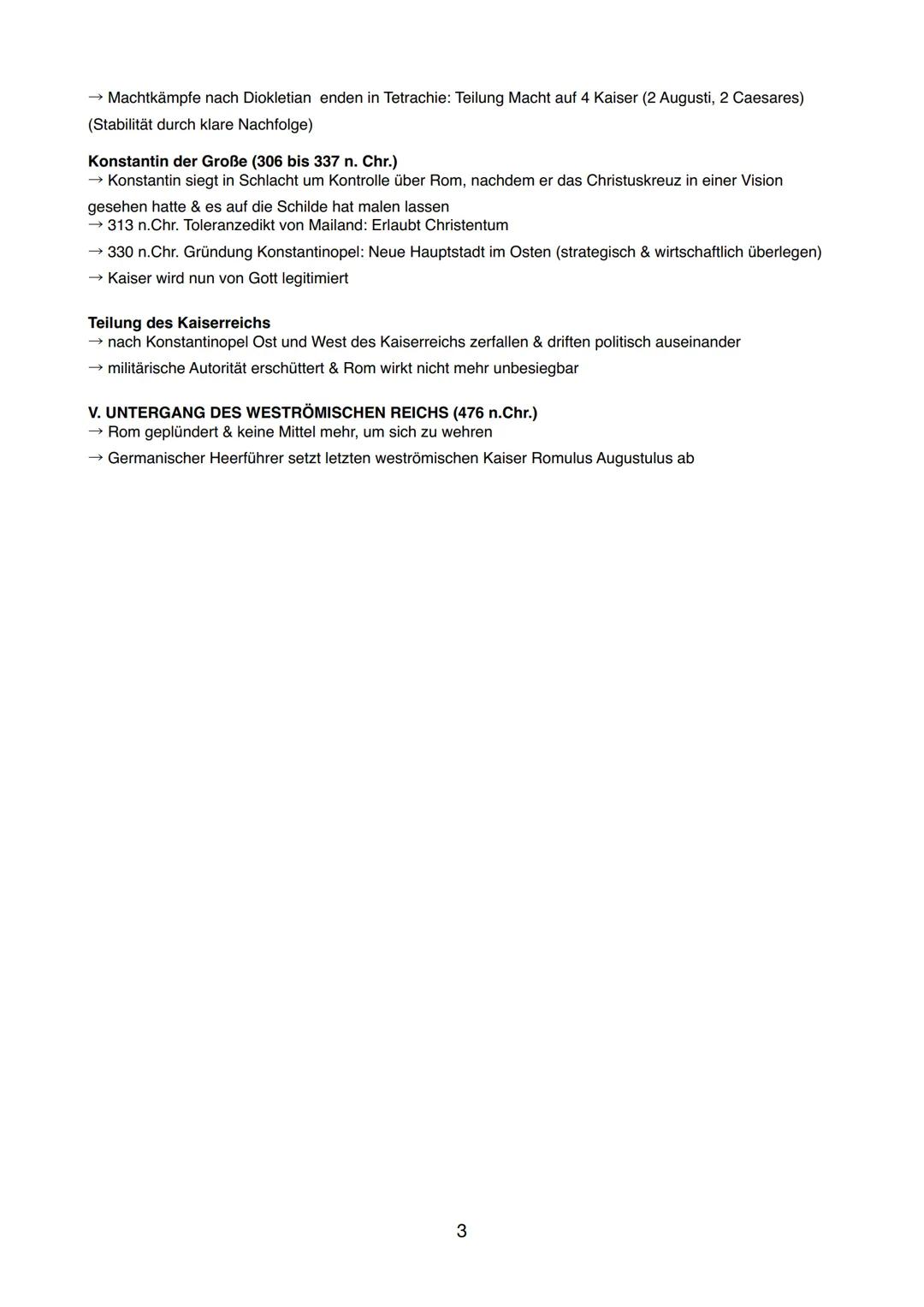 ABITUR: LATEIN LEISTUNGSKURS
ZEITLICHER ÜBERBLICK: RÖMISCHES REICH
I. KÖNIGSZEIT (753 bis 509 v.Chr.)
753 v.Chr. Gründung Roms
→ Mythos: Von