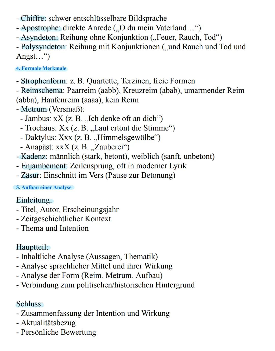 Lernzettel: Politische Gedichte
1. Einleitung - Was sind politische Gedichte?
Politische Gedichte äußern sich zu gesellschaftlichen, soziale