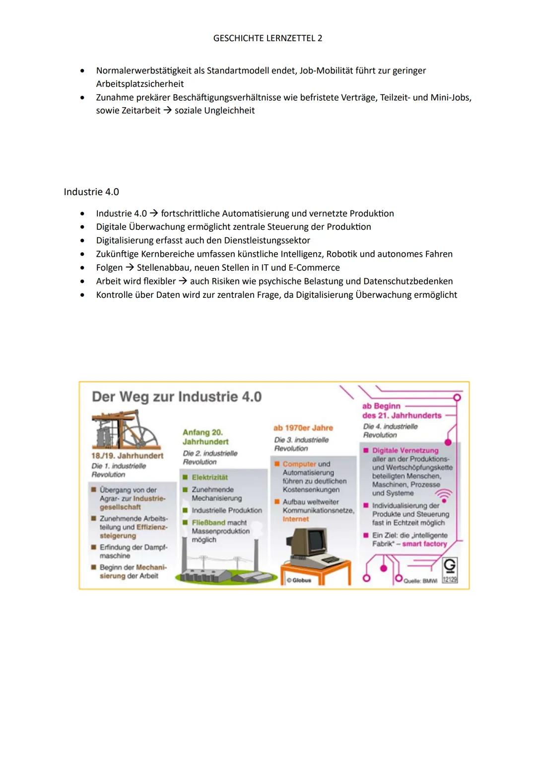 GESCHICHTE LERNZETTEL 2
Modernisierungsprozesse und Industrialisierung
Erläutere den Begriff der Modernisierung
* Positive Veränderungsproze