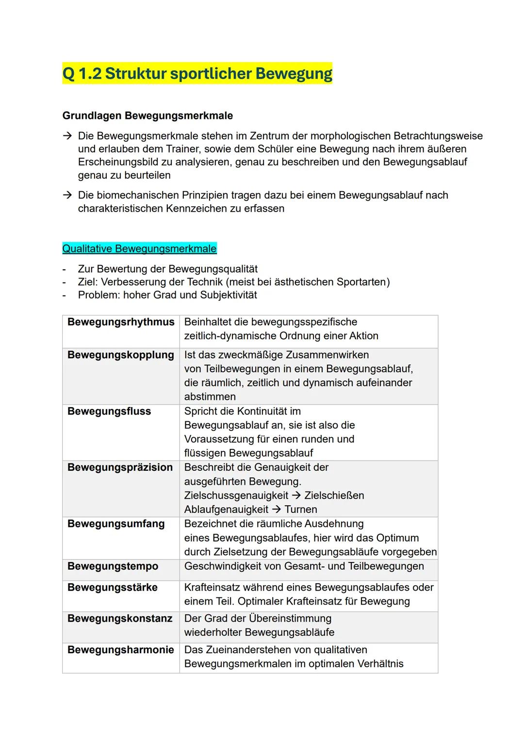 # Q1.1 Kondition
Sportliche Leistungsfähigkeit
Genetik
Psychische Fähigkeiten
Veranlagungsbedingte, konstitutionelle und gesundheitliche