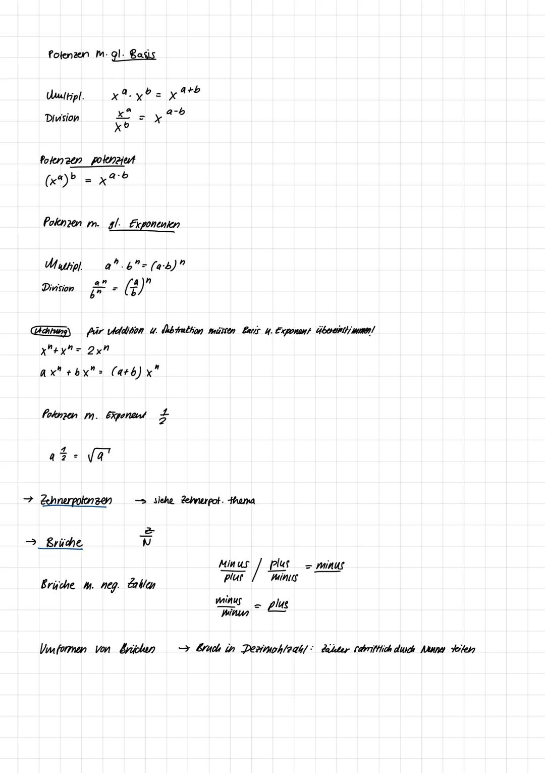 Quanti Basics
→ kleines 1x1 im Schlaf beherrschen
015·017 = 0135 5·7 = 35 u. 2 NKS
300·70 = 21000 3·7 = 21 u. 3 Nullen
→ Schriftlicher Multi