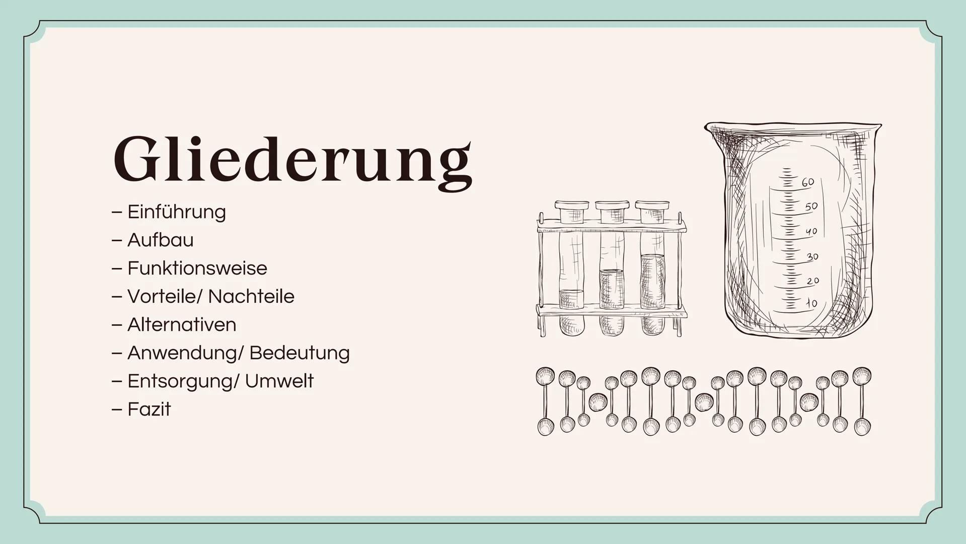 # ZINK - KOHLE
# BATTERIE Gliederung
- Einführung
- Aufbau
- Funktionsweise
- Vorteile/ Nachteile
- Alternativen
- Anwendung/ Bedeutung
- E