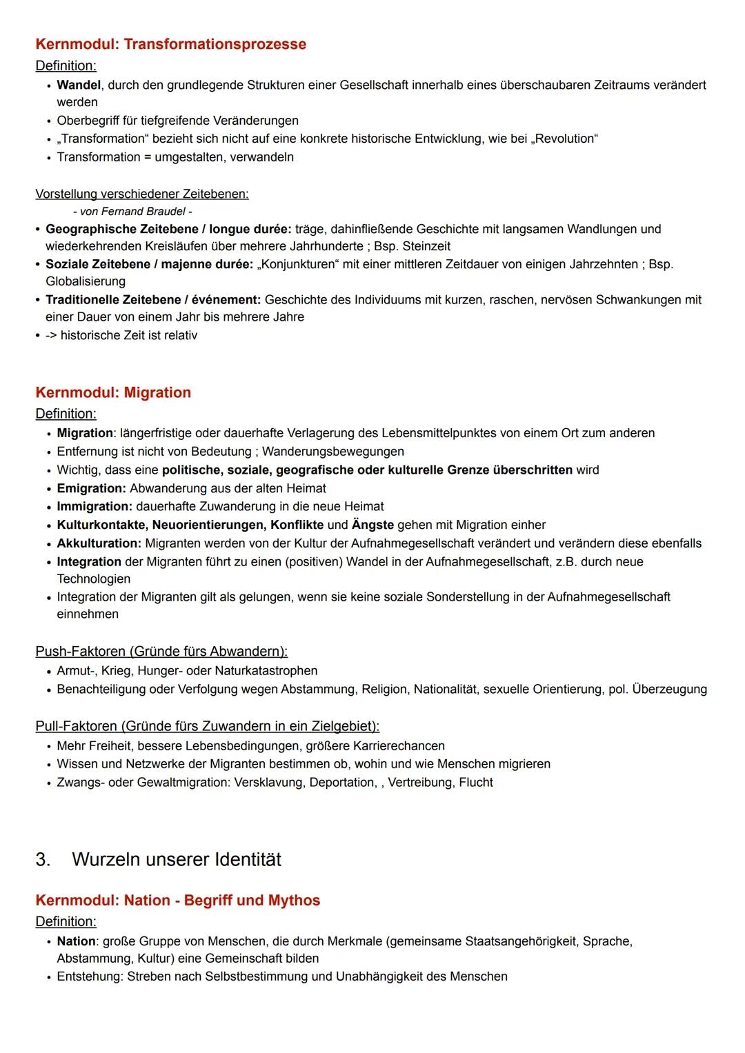 Kernmodule
1. Krisen, Umbrüche und Revolutionen
Kernmodul: Krisen
Definition:
Entwicklung mit Konflikten, Störungen und Widersprüchen, die u