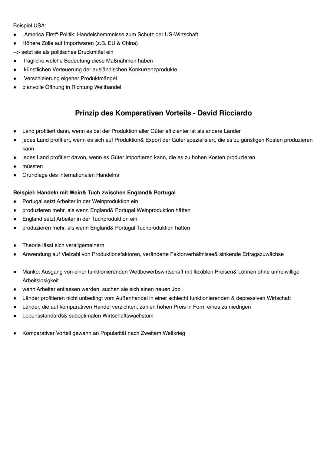 ## Freihandel & Protektionismus
* zwei grundsätzliche Ausrichtungen der Außenhandelspolitik
* meisten Außenhandelstheorien: Freihandel für