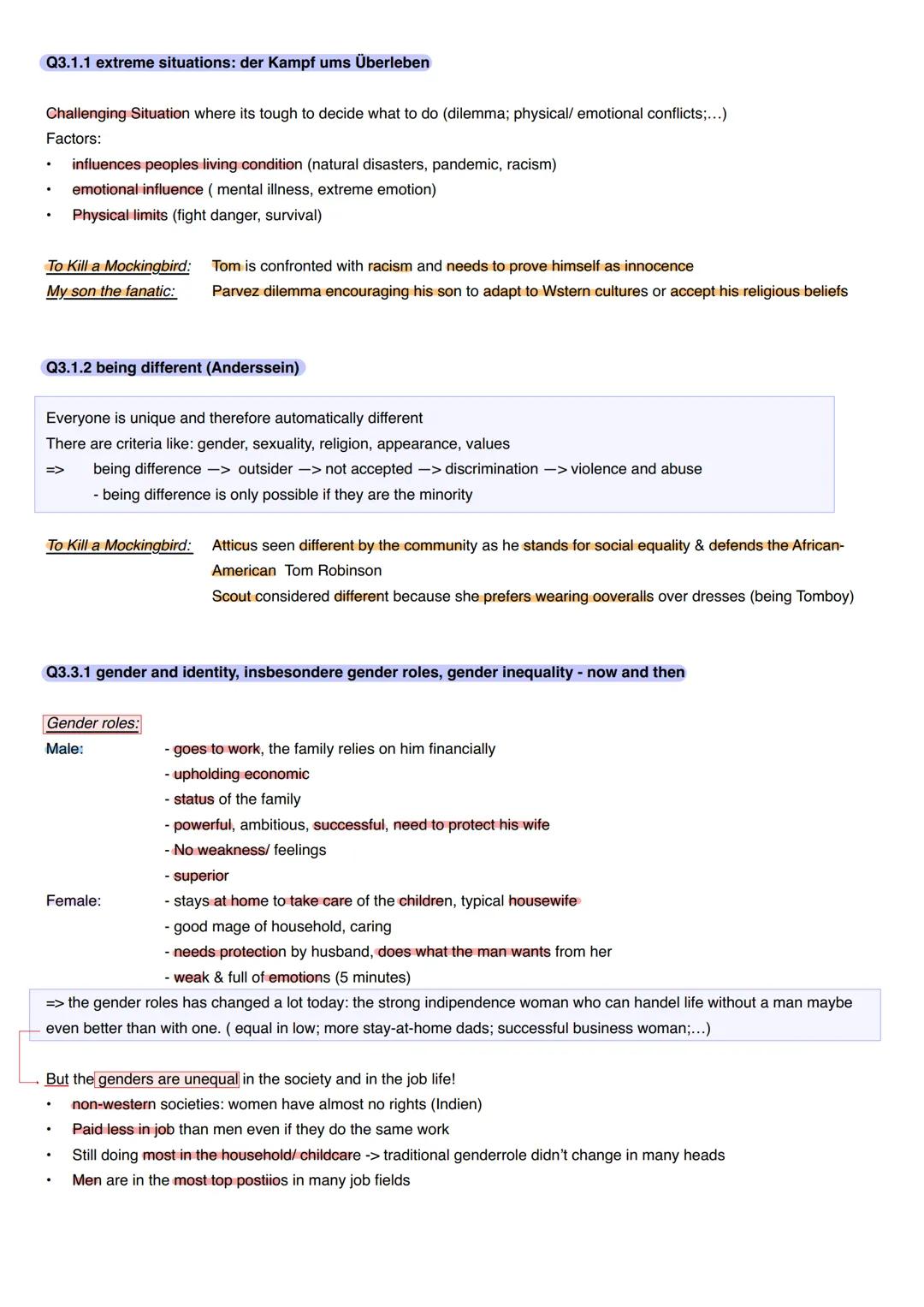 Englisch Überblick
Q1.1.1 Development and principles of American democracy and the Constitution
1. Principles of American Democracy:
-Popula