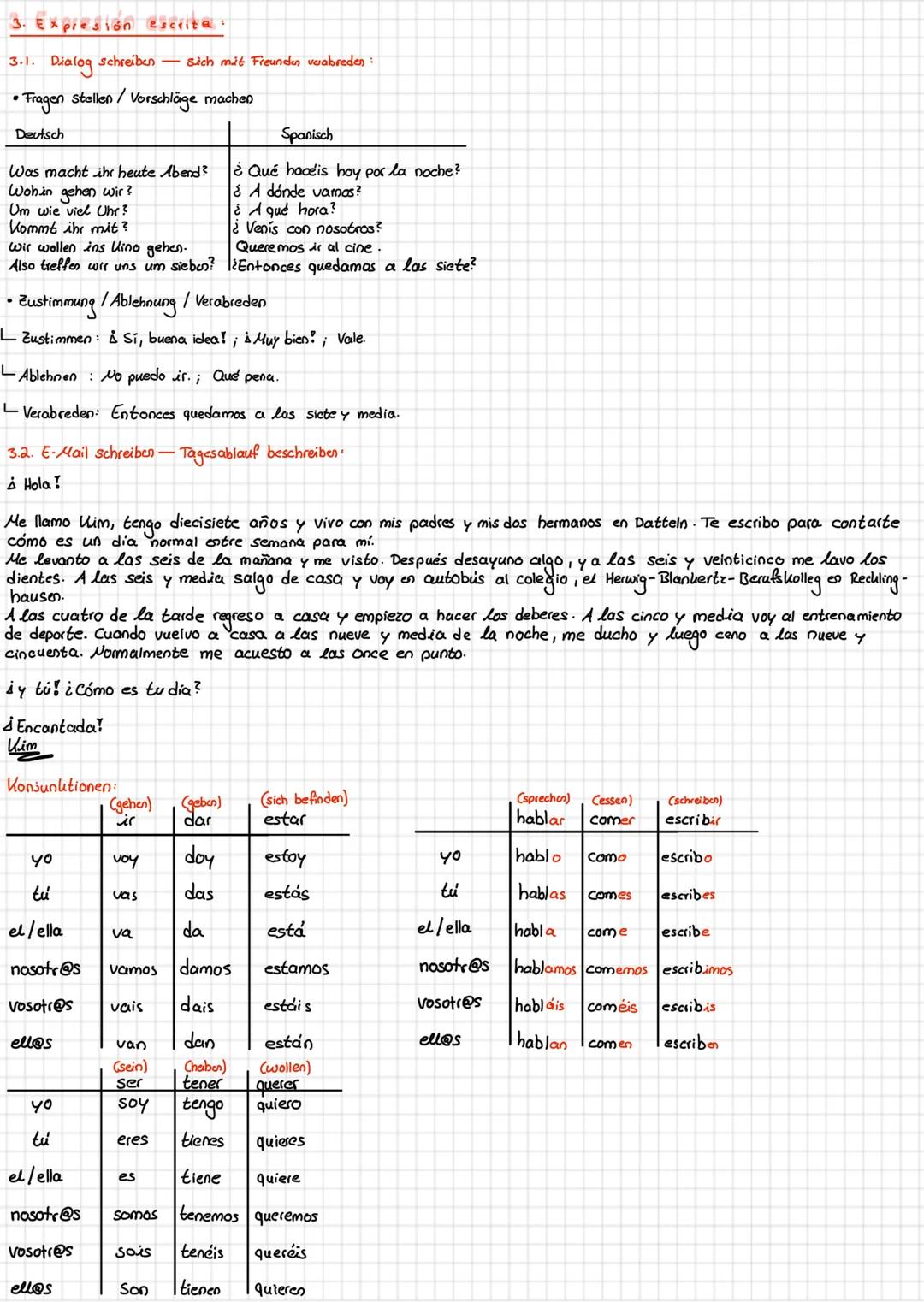 Temas para el examen
1. Gramática
- Los verbos venir y ir
- El futuro inmediato (ir+a+infinitivo)
- Los verbos reflexivos (ducharse, levanta