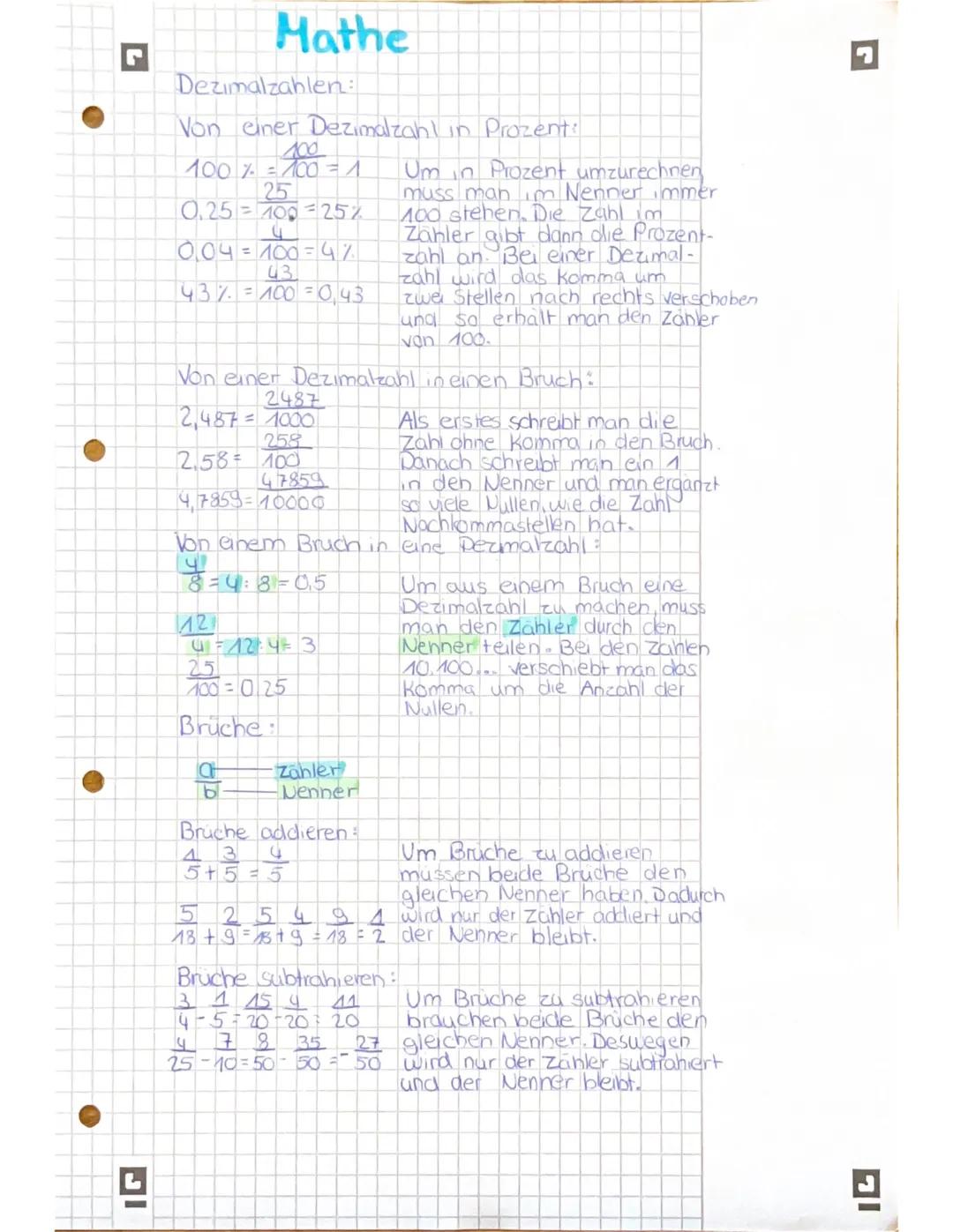 Mathe
Dezimalzahlen:
Von einer Dezimalzahl in Prozent
100
100% = \frac{100}{100} = 1
25
0,25 = \frac{25}{100} = 25%
4
0,04 = \frac{4}{100} =