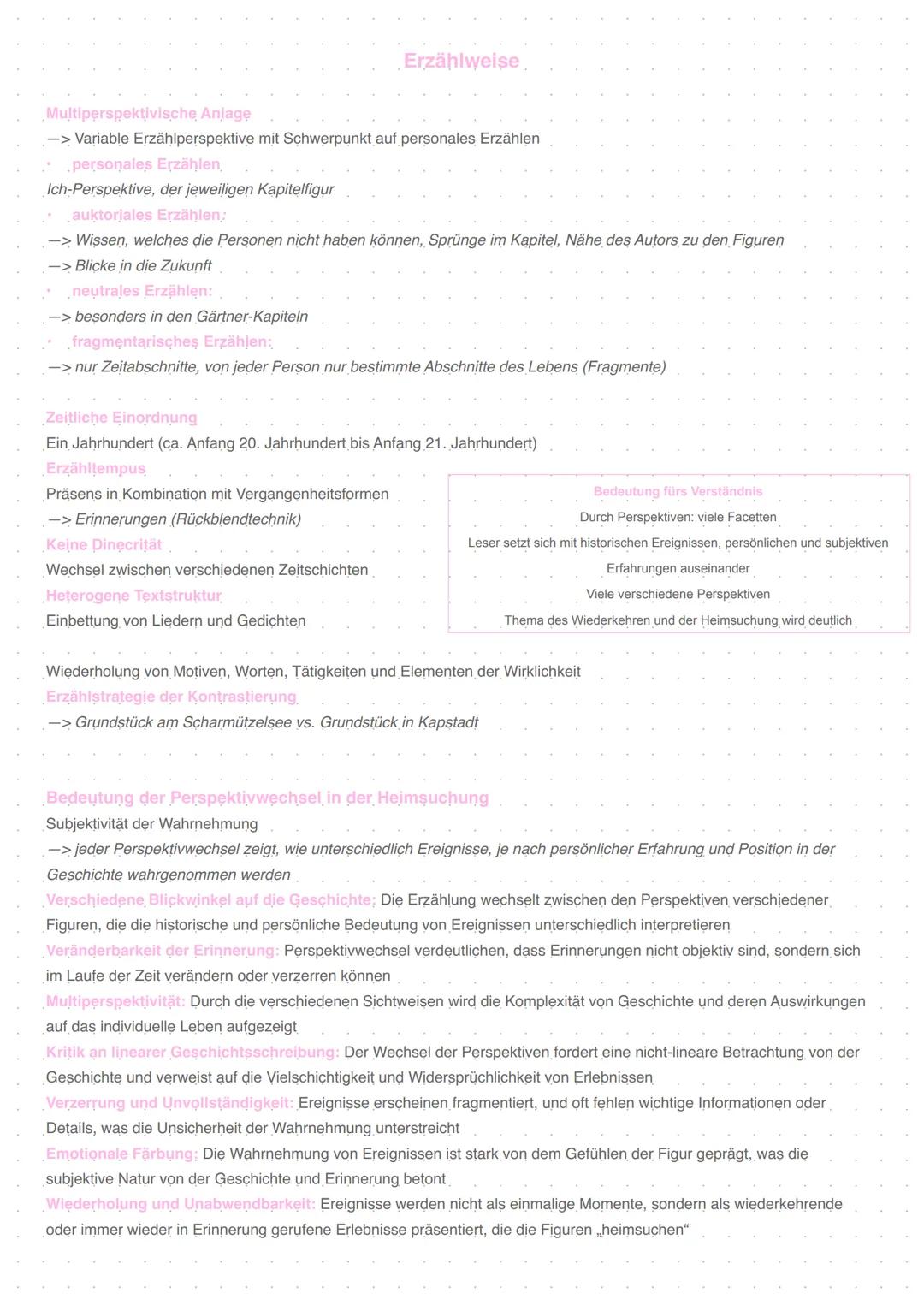 --- OCR Start ---
Heimsuchung
Jenny Erpenbeck
2008
Aufbau des Romans
Prolog: Entstehung der märkischen Landschaft vor mehr als 24000 Jahren