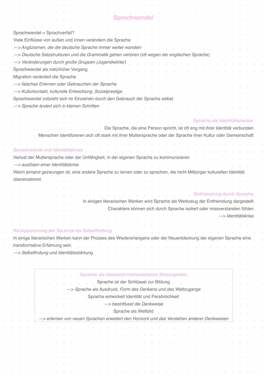 --- OCR Start ---
Texte zu Sprache und Fremdheitserfahrung
Um 1900
Sprache und Identität
-> zentrales Thema: inwieweit Menschen mittels Spra