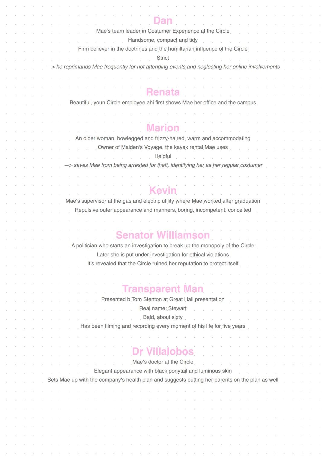 Key facts about "The Circle"
2013
Dave Eggers
Genre
Dystopian novel, science fiction
Setting
San Francisco, California
Time
Not-too-distant