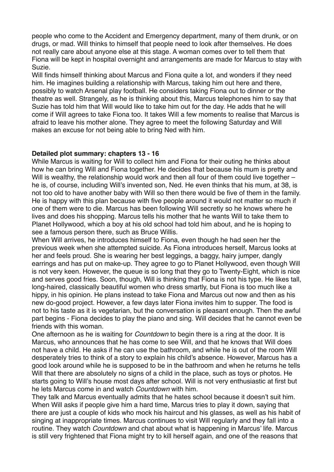 Charaktere /Summary
set in London 1993
told from a perspectives
4) Marcus
12-year-old boy
considered uncool by the other kids
lives with his