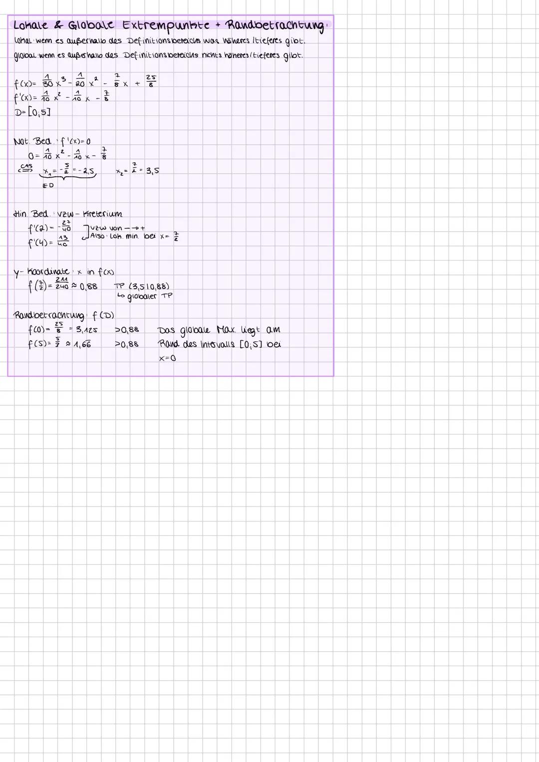 Lernzettel ZK 2025
Tangenten- und Normalengleichung.
Tangentengleichung
y=mx+b
f(x)=x³+2x²+4x-5 P(1|2)
1) f(1)=1+2+4-5
=2
2) f'(x)=3x²+4x+4