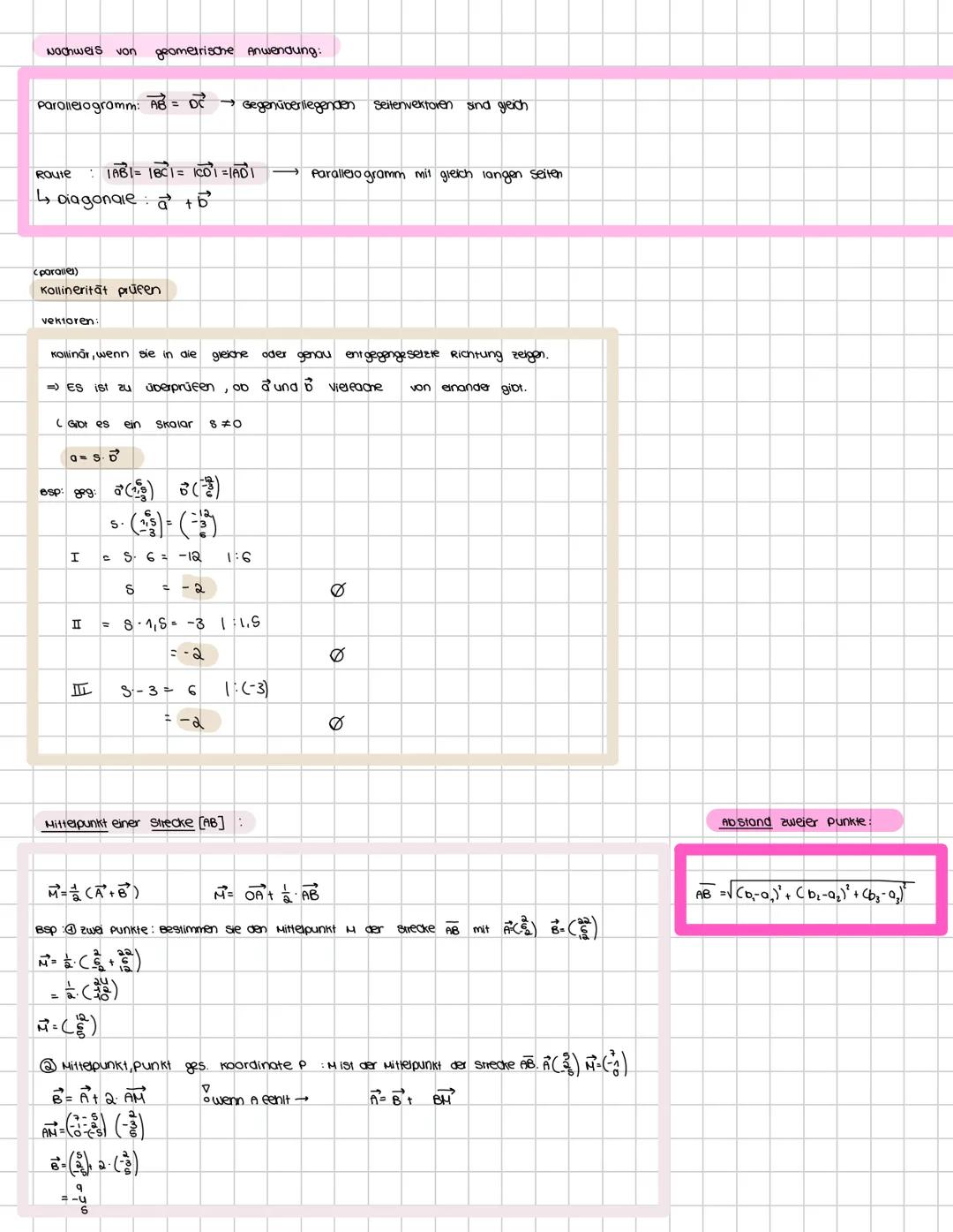 --- OCR Start ---
vektoren
Vektoren im Raum.
Definition: ein vektor v
beschreibt eine verschiebung im Raum. Er hat eine Richtung
und eine co