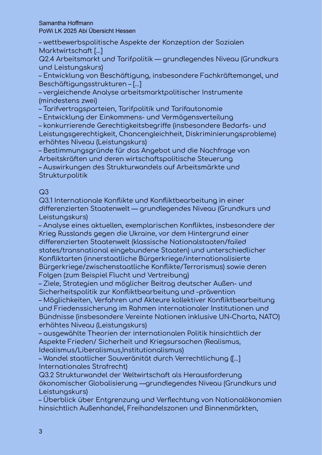 Samantha Hoffmann
PoWi LK 2025 Abi Übersicht Hessen
Abi Übersicht Hessen 2025
LA Erlass:
Q1
Q1.1 Verfassung und Verfassungswirklichkeit: Rec