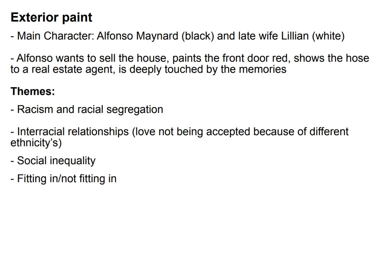 The Embassy of Cambodia
- Main Charakter: Fatou
- Ivory Coast (Afrika) => Willesden, London (GB)
- Works as a unpaid house keeper (modern da