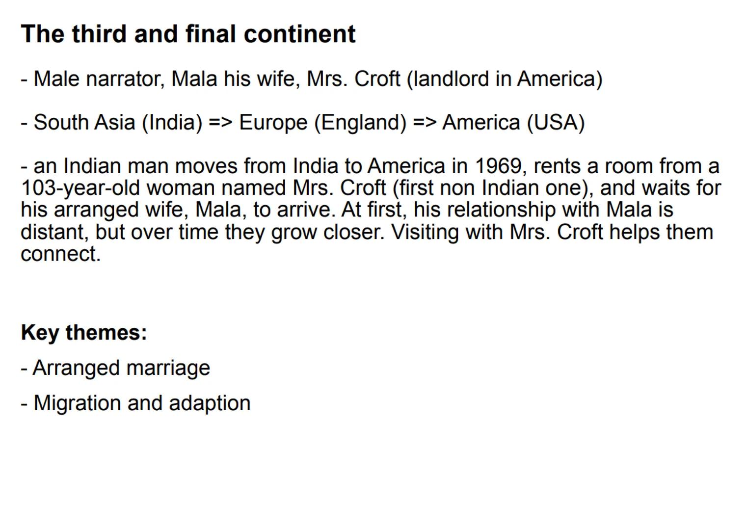 The Embassy of Cambodia
- Main Charakter: Fatou
- Ivory Coast (Afrika) => Willesden, London (GB)
- Works as a unpaid house keeper (modern da