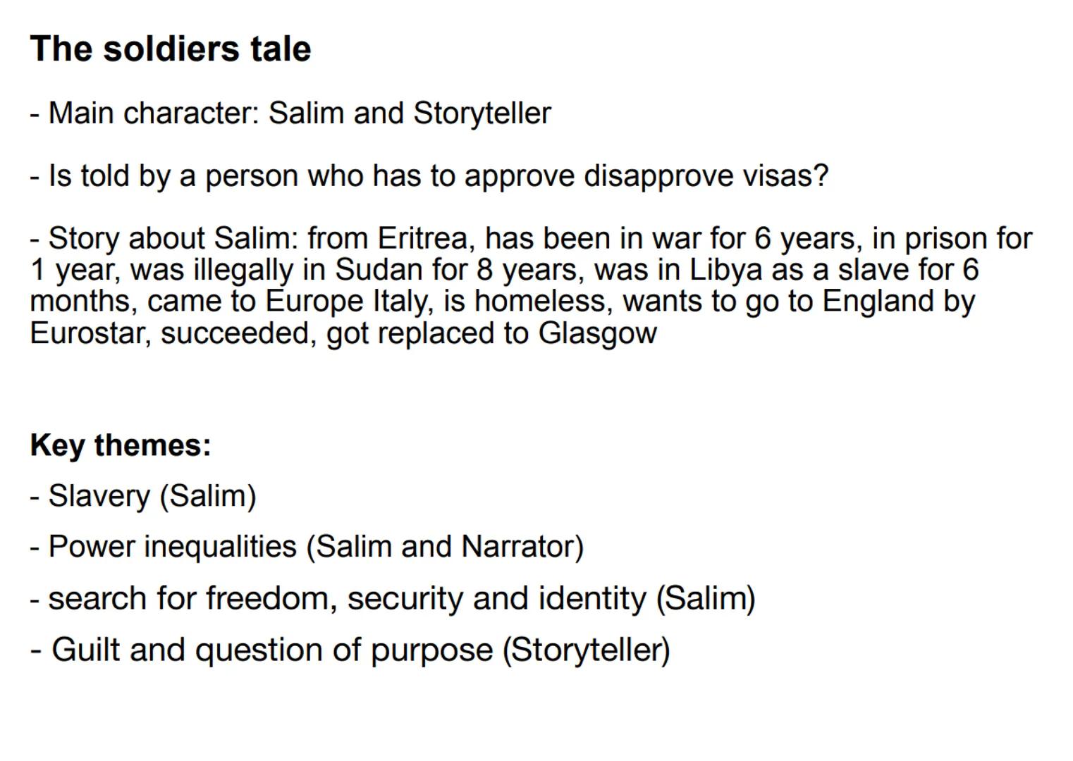 The Embassy of Cambodia
- Main Charakter: Fatou
- Ivory Coast (Afrika) => Willesden, London (GB)
- Works as a unpaid house keeper (modern da