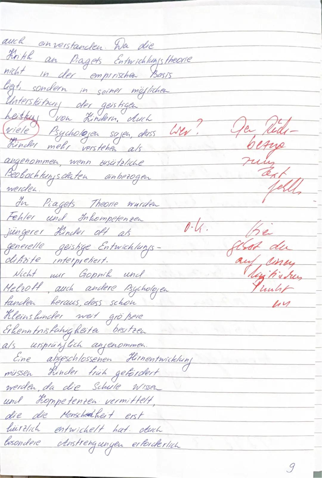 Q1 EW GK
2.KA (135 Min./8:10-10:25 Uhr) am 05.12.23
(11 S'us)
UV: Jean Piagets kognitives Entwicklungsmodell und dessen kritische Würdigung