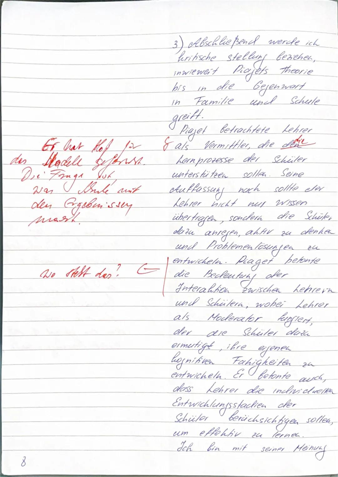 Q1 EW GK
2.KA (135 Min./8:10-10:25 Uhr) am 05.12.23
(11 S'us)
UV: Jean Piagets kognitives Entwicklungsmodell und dessen kritische Würdigung