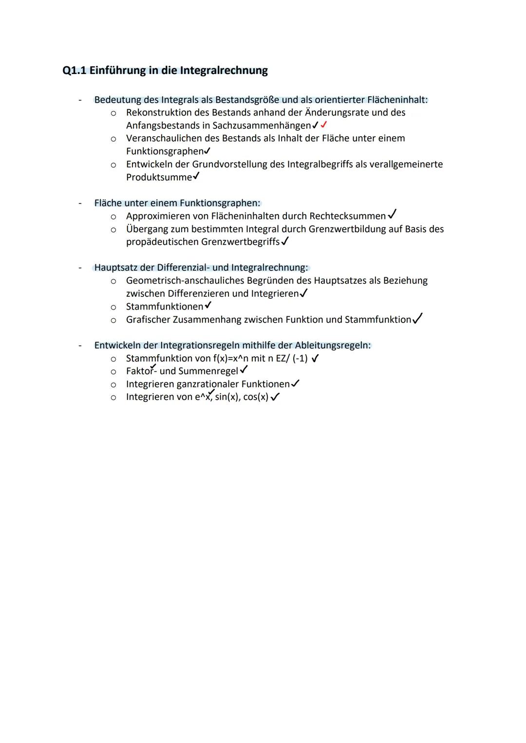 # Mathe Q1.1 Einführung in die Integralrechnung
- Bedeutung des Integrals als Bestandsgröße und als orientierter Flächeninhalt:
- Rekonstr