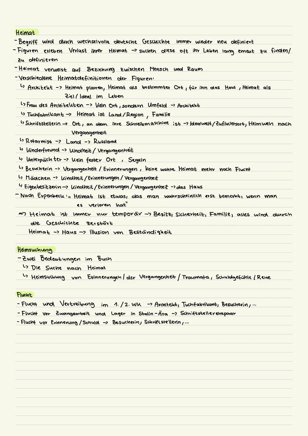 --- OCR Start ---
Heimsuchung
Autorin: Jenny Erpenbeck.
Jahr: 2008
Textart: Roman
Inhalt: Der Roman erzählt die Geschichte eines Grundstücks