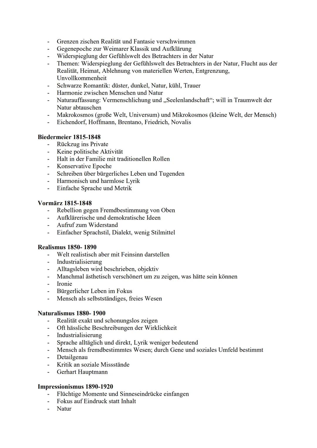 Deutsch Abitur Lernzettel
Lyrik
Aufklärung 1720-1800
- Welt mit Vernunft und Verstand erklären
- Einfache und verständliche Sprache
- Erzieh