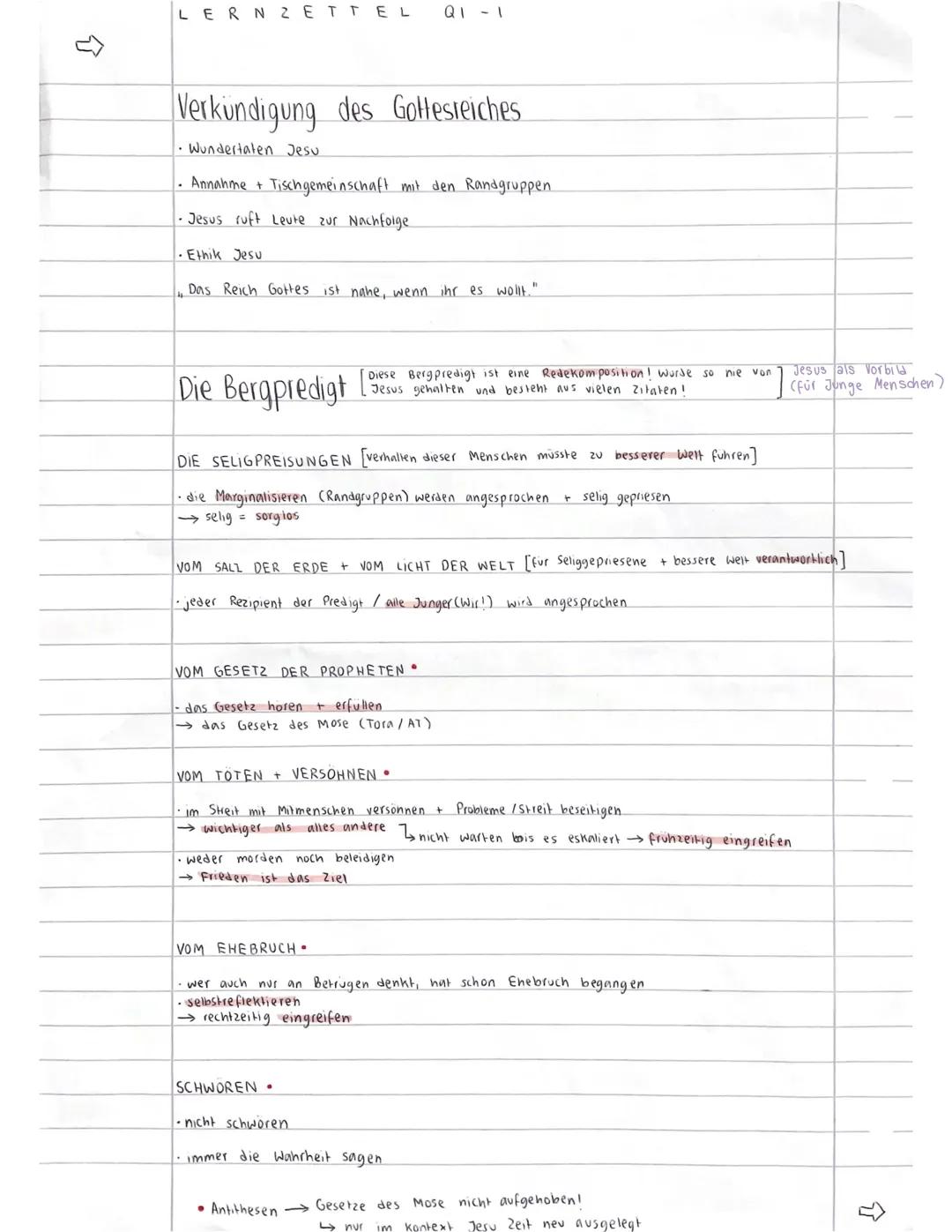 LERNZETTEL
Q1-1
06.11.23
Quellen uber Jesus
Evangelien (Markus (MK), Matthaus (MI), Lukas (Lk))
→ Evangelisten auch Synoptiker → literarisc