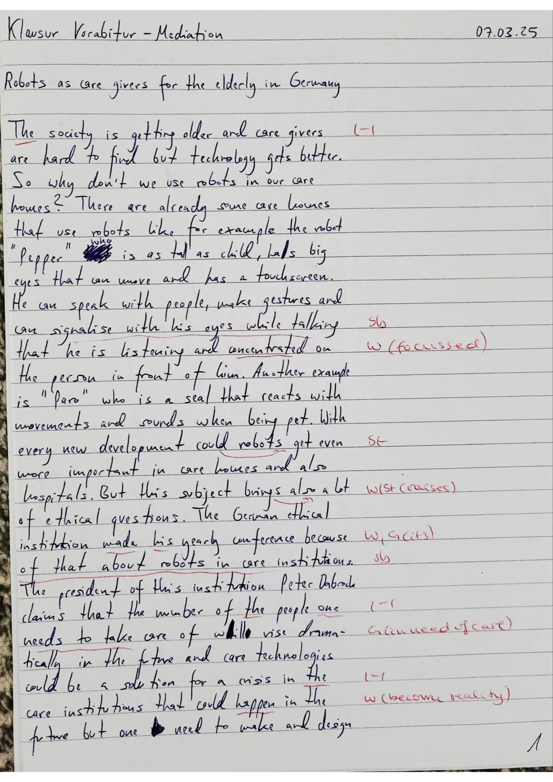 ## Klausur Vorabitur
## Part B: Mediation
**Assignment:**
Your partner school in Edinburgh is planning a special edition of the school mag