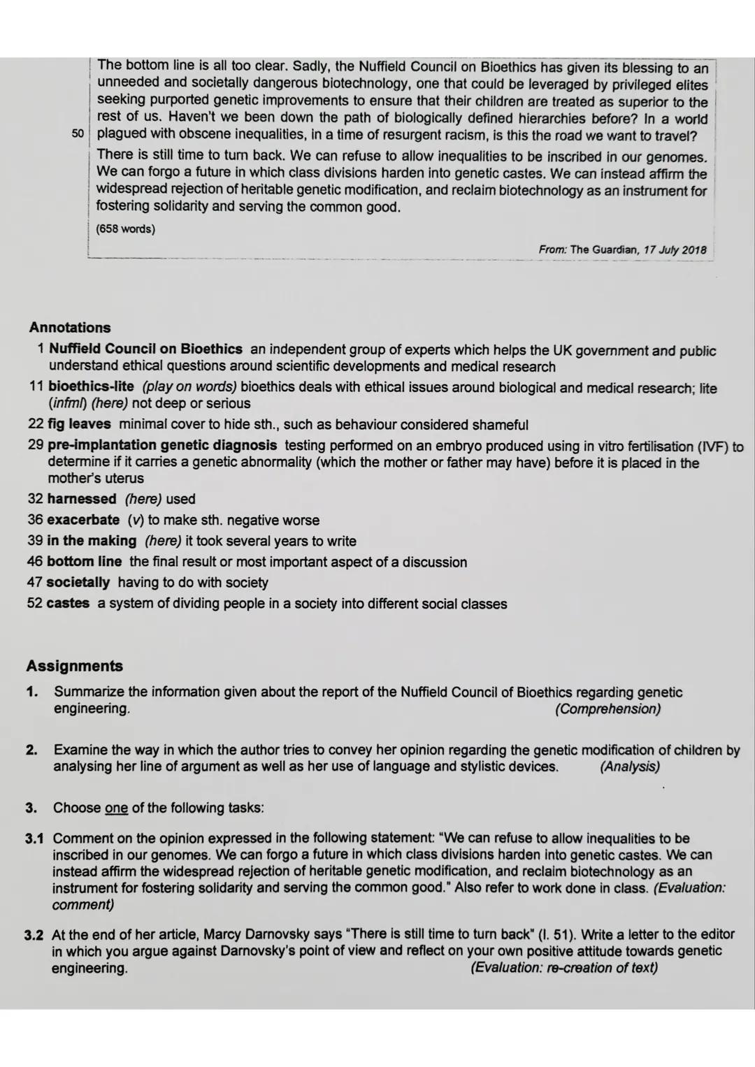 ## Klausur Vorabitur
## Part B: Mediation
**Assignment:**
Your partner school in Edinburgh is planning a special edition of the school mag