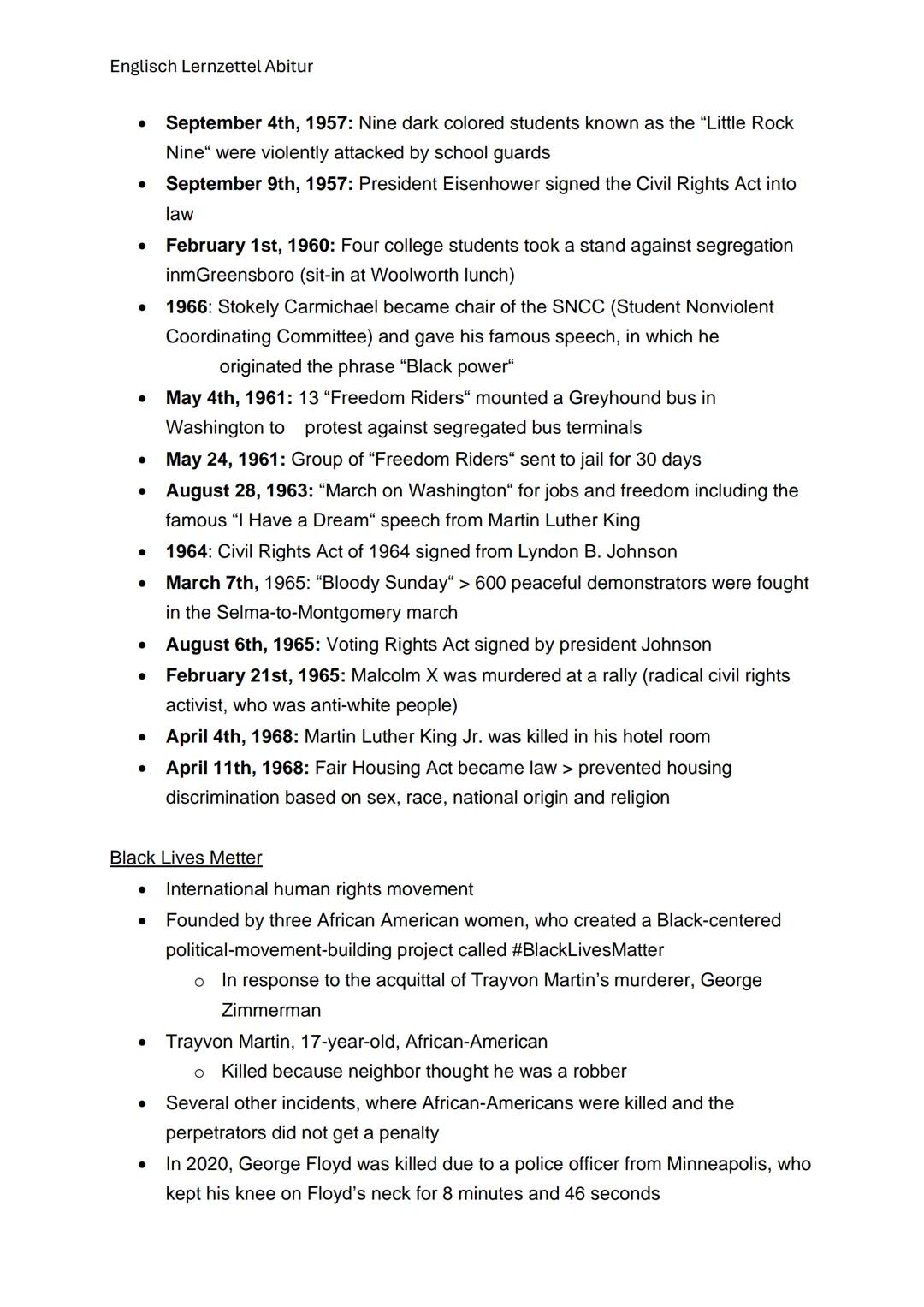 Englisch Lernzettel Abitur
Q1.1 The USA- the formation of a Nation
Landmarks of American history
The first colonist
- American work ethic