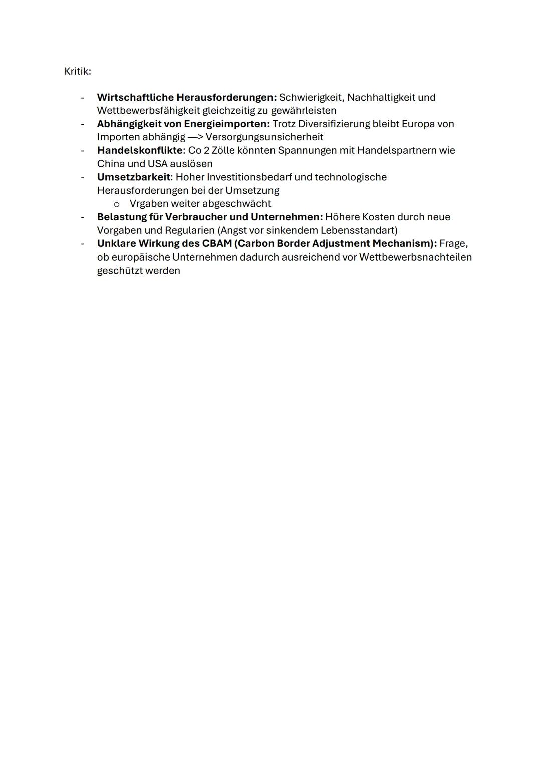 Powi Q4 Klausur
Rahmenbedingungen europäischer und globaler Umweltpolitik
- globale CO2 Bepreisung: CO2 Preis für Benzin, Heizöl und Gas und