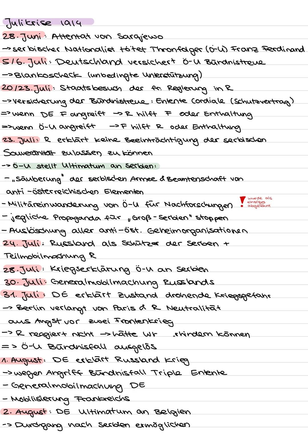 Ausbruch 1. Weltkrieg
Kaiser Wilhelm II und der "neve kurs"
-1888 Thronbesteigung wilhelm II (Dreikaiserjahr)
-1890 Entlassung Bismarck
-For