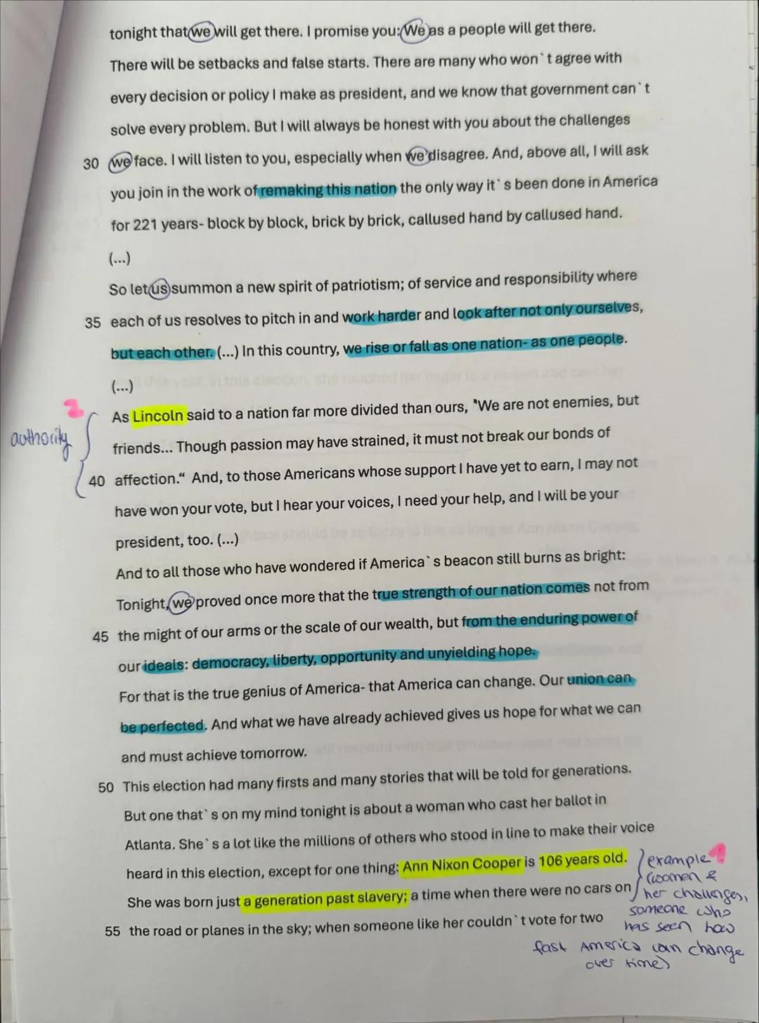 Exam Q2 - advanced course
The Impact of the American Dream - then and now
Writing
Tasks:
1. Outline Obama's view on the American nation in