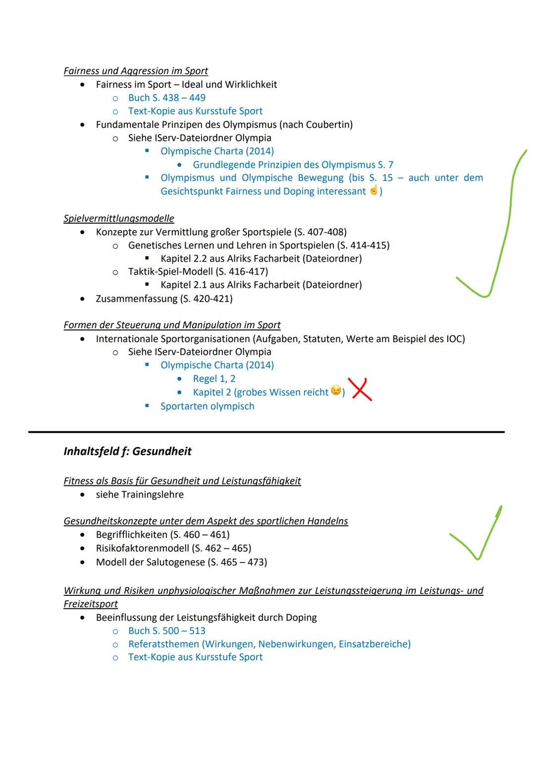 # SPORT Abitur
2025 # Themen für die Abi-Klausur am 06.05.25
**Inhaltsfeld a: Bewegungsstruktur und Bewegungslernen**
**Prinzipien und Ko