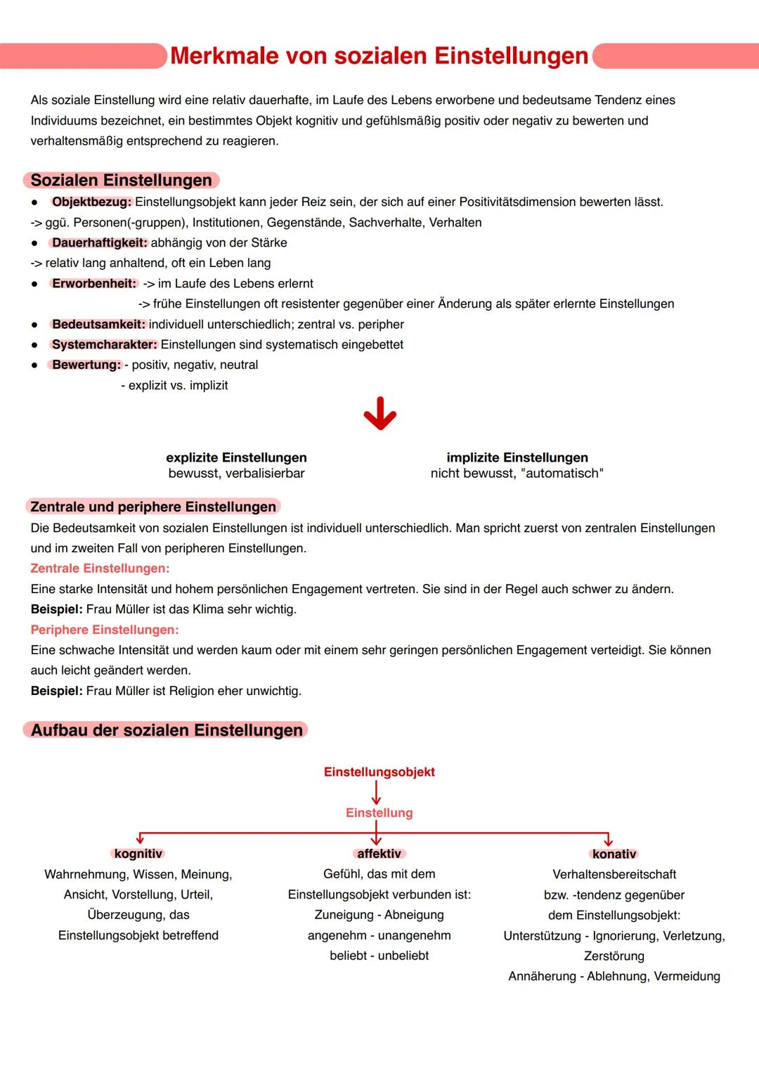 Soziale Einstellung und Einstellungsänderung
