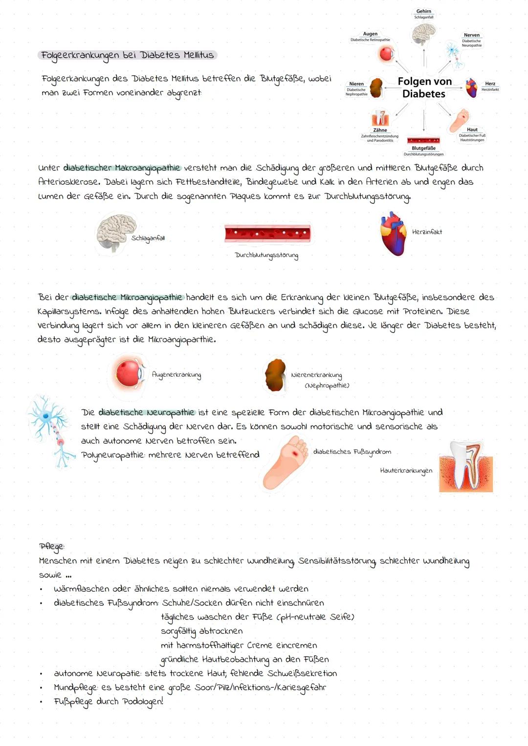 Definition
Diabetes Mellitus
Der Diabetes Mellitus ist eine Glucosestoffwechsel Erkrankung. Diese entsteht durch eine
Störung der Insulinpro