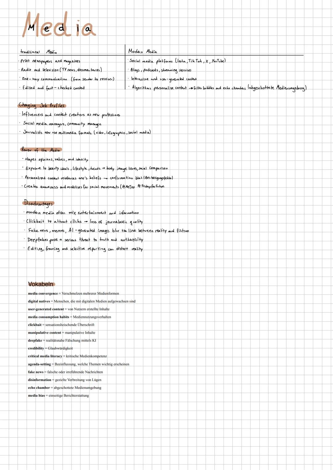 Media
traditional Media
Print newspapers and magazines.
Radio and television (TV news, documentaries)
One-Hay communication (from sender to