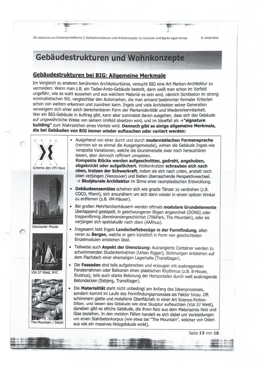 # Architektur
## 1. Einleitung: Basisinformationen (Wer, Wo, Wann, ...)
Erster Eindruck
Schwerpunktthema "Wohnkonzepte und Gebäu destruktu