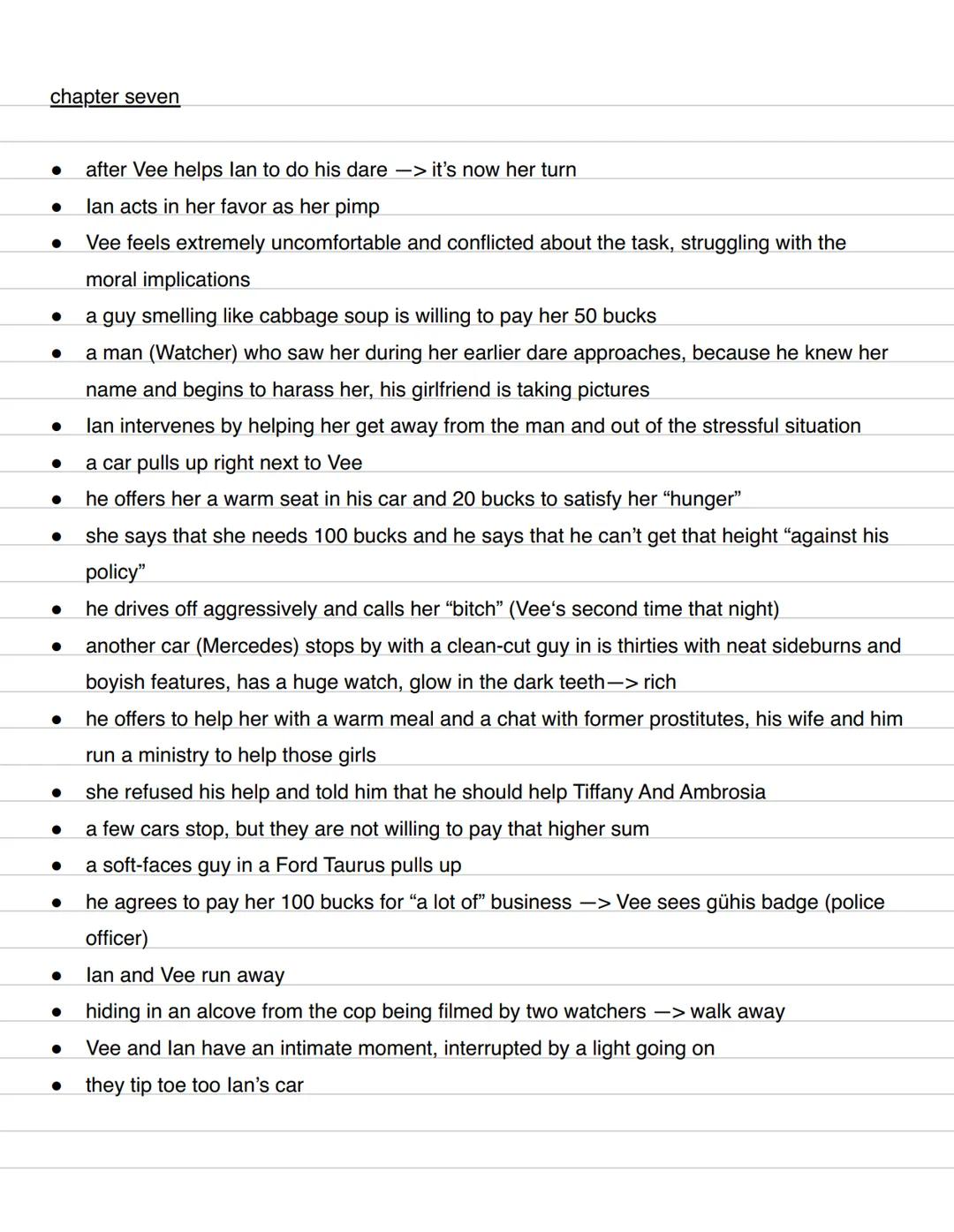 Nerve - Jeanne Ryan (detailed summery)
prologue
- Abigail is followed by Watchers
- she leaves her house -> seeks freedom
- drives away with