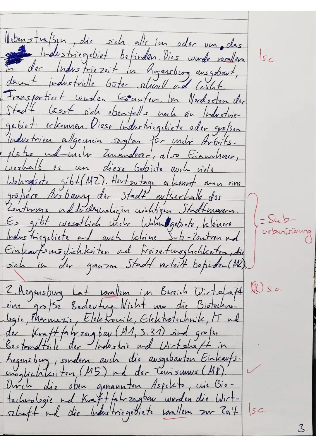 Thema: Historisch-genetische Entwicklung und funktionaler Wandel von
Städten am Beispiel Regensburg
Aufgabenstellung:
1. Lokalisieren Sie Re